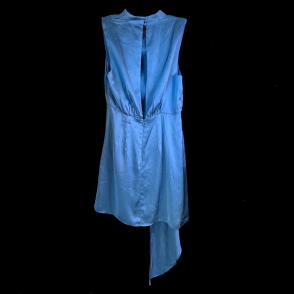 Brand New Gorgeous BY ANTHROPOLOGIE MOCK-NECK DRAPED SILK DRESS - Picture 13 of 13